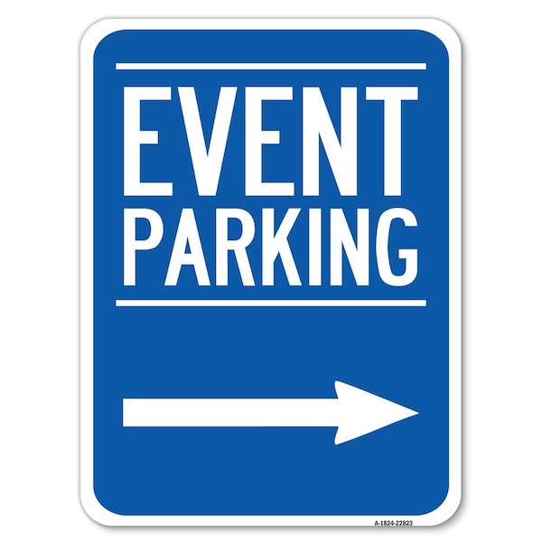 Thanks for Coming Turn Right for Exit Event Parking with Right Arrow, A-1824-22823